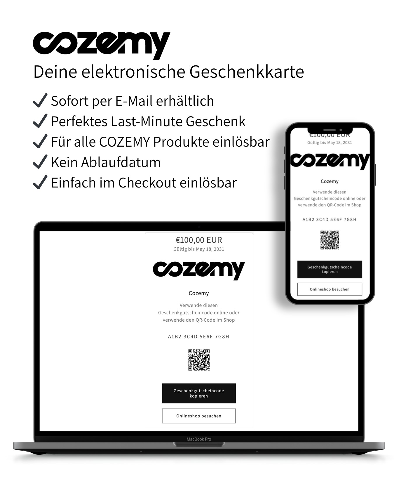 COZEMY Geschenkgutschein