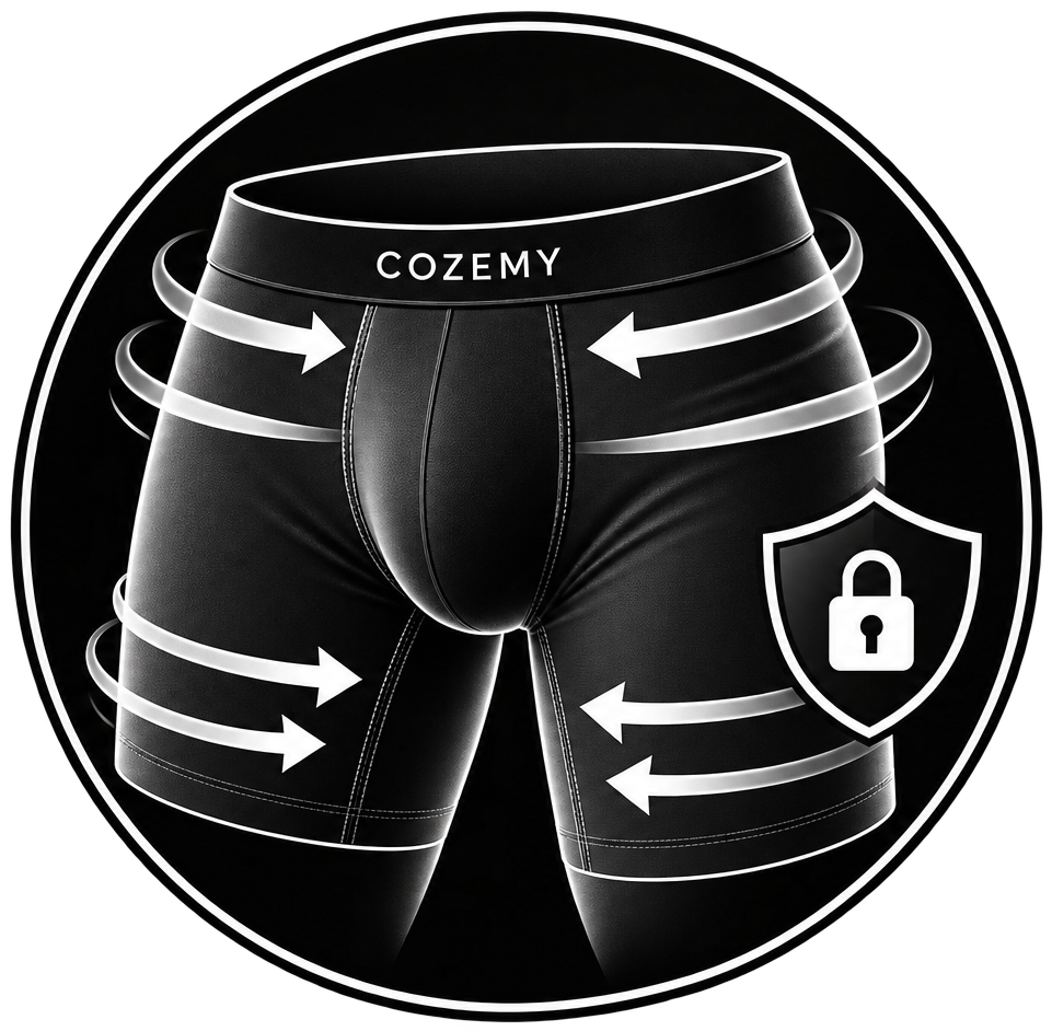 rundes cozemy boxershorts Icon zeigt Boxer brief die gut sitzt