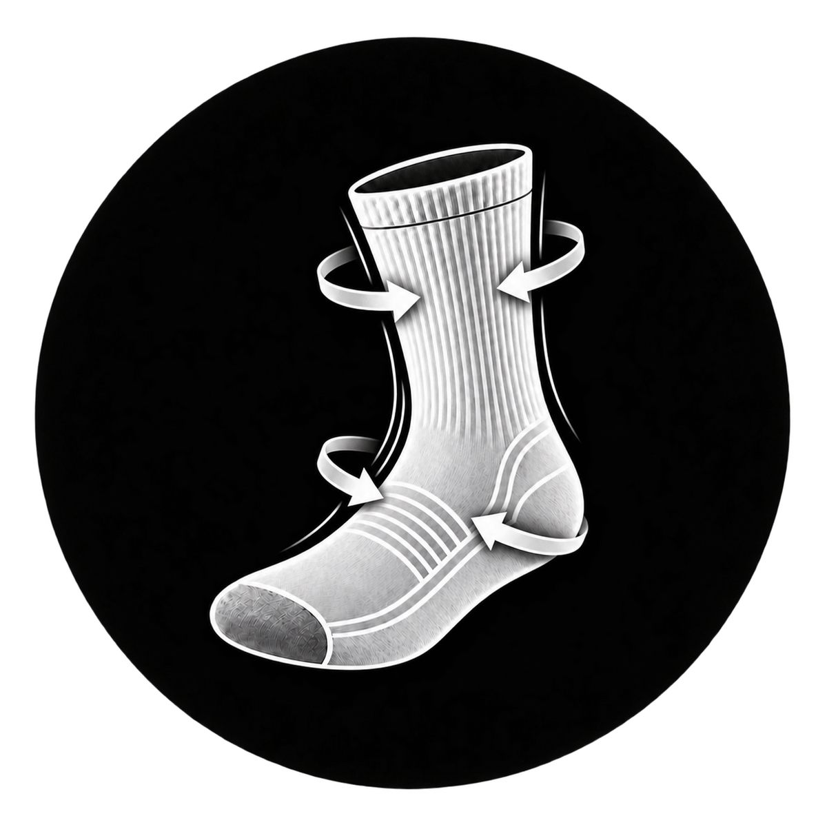 COZEMY Tennissocke mit elastischer Passform und passgenauem Halt